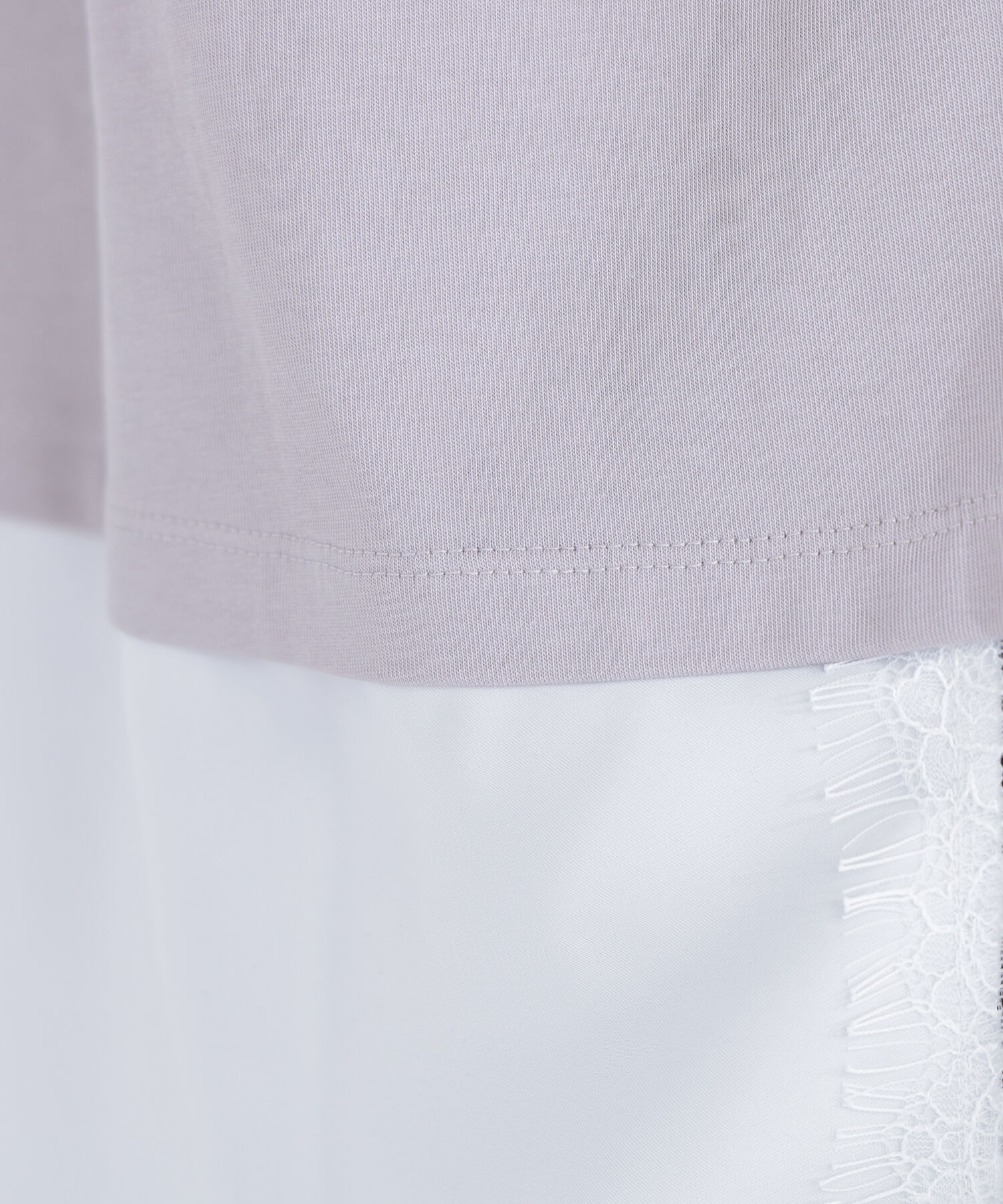  「レースドッキングロゴTシャツ」|Tシャツ・カットソー|