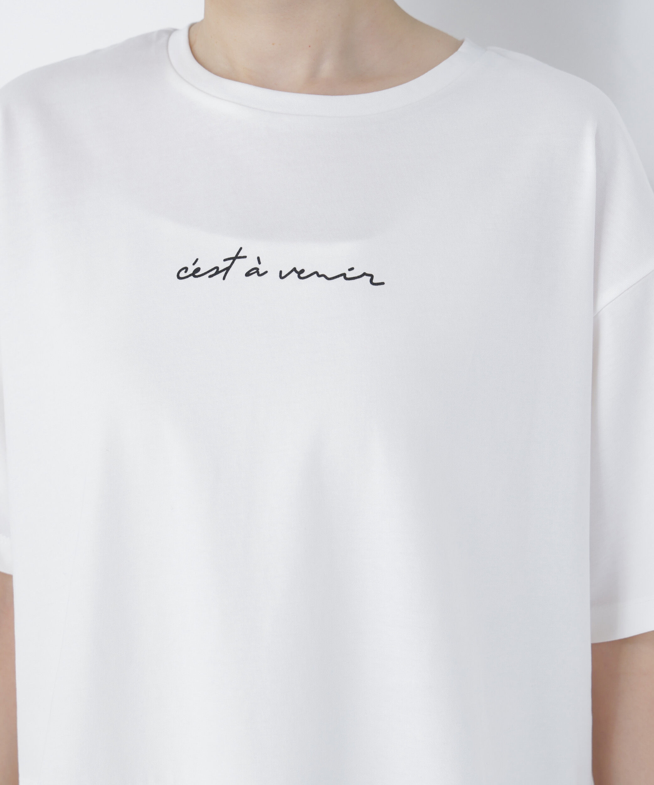  「レースドッキングロゴTシャツ」|Tシャツ・カットソー|
