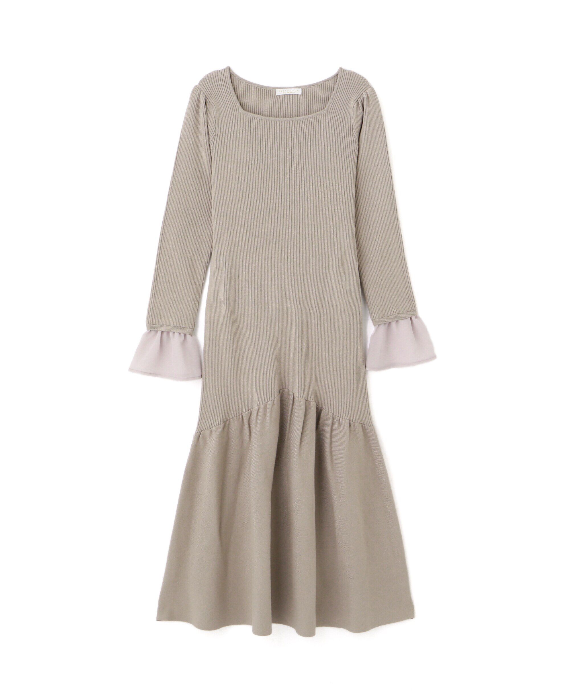 PROPORTION BODY DRESSING「マーメイドドッキングスリーブニットワンピース」|ワンピース|