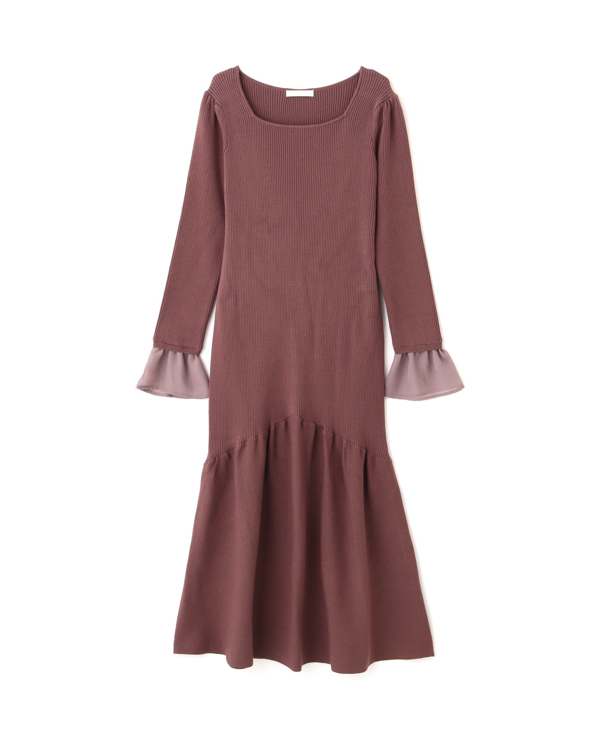 PROPORTION BODY DRESSING「マーメイドドッキングスリーブニットワンピース」|ワンピース|