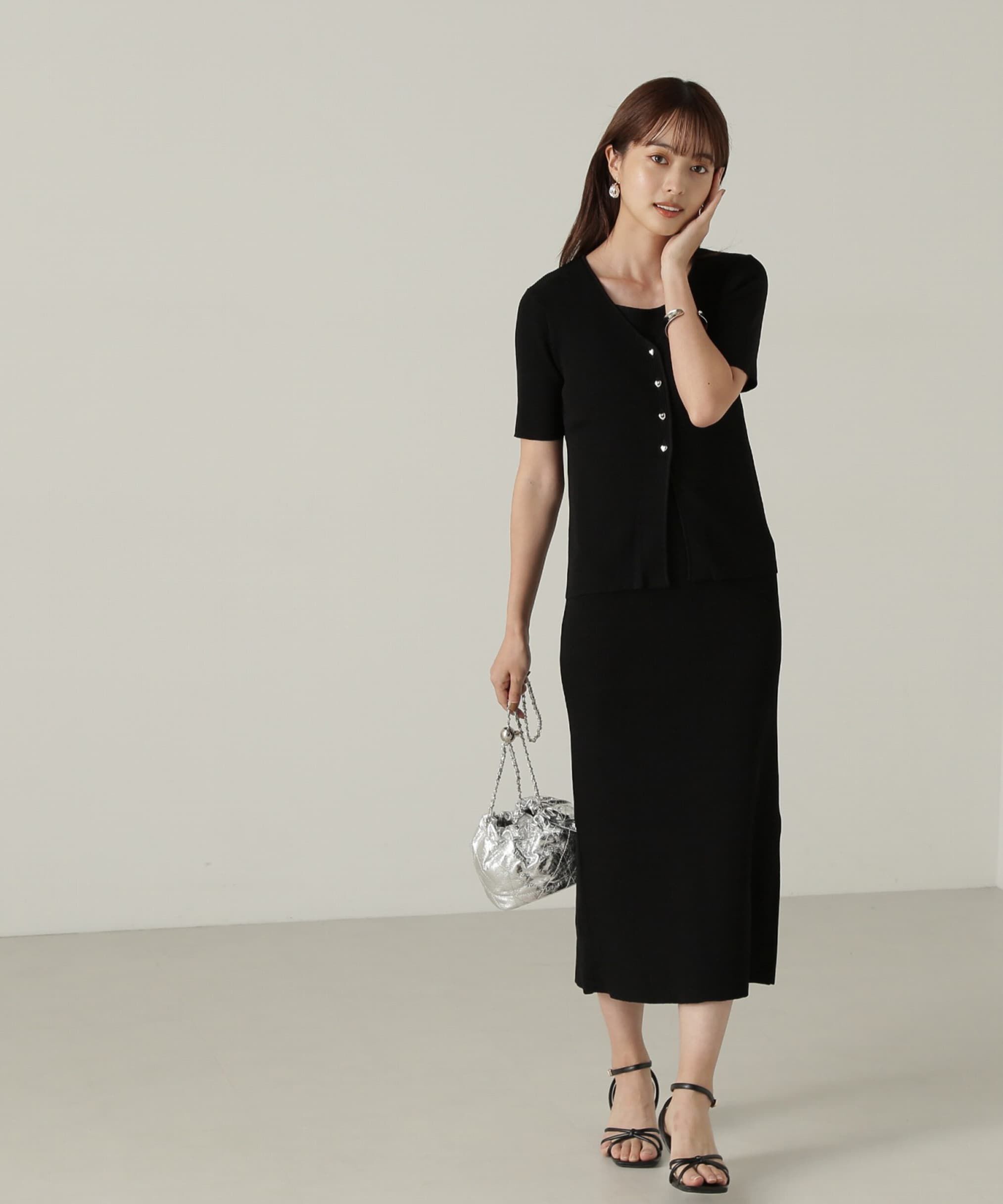 PROPORTION BODY DRESSING「リブカーデ付ニットナローワンピース」|ワンピース|