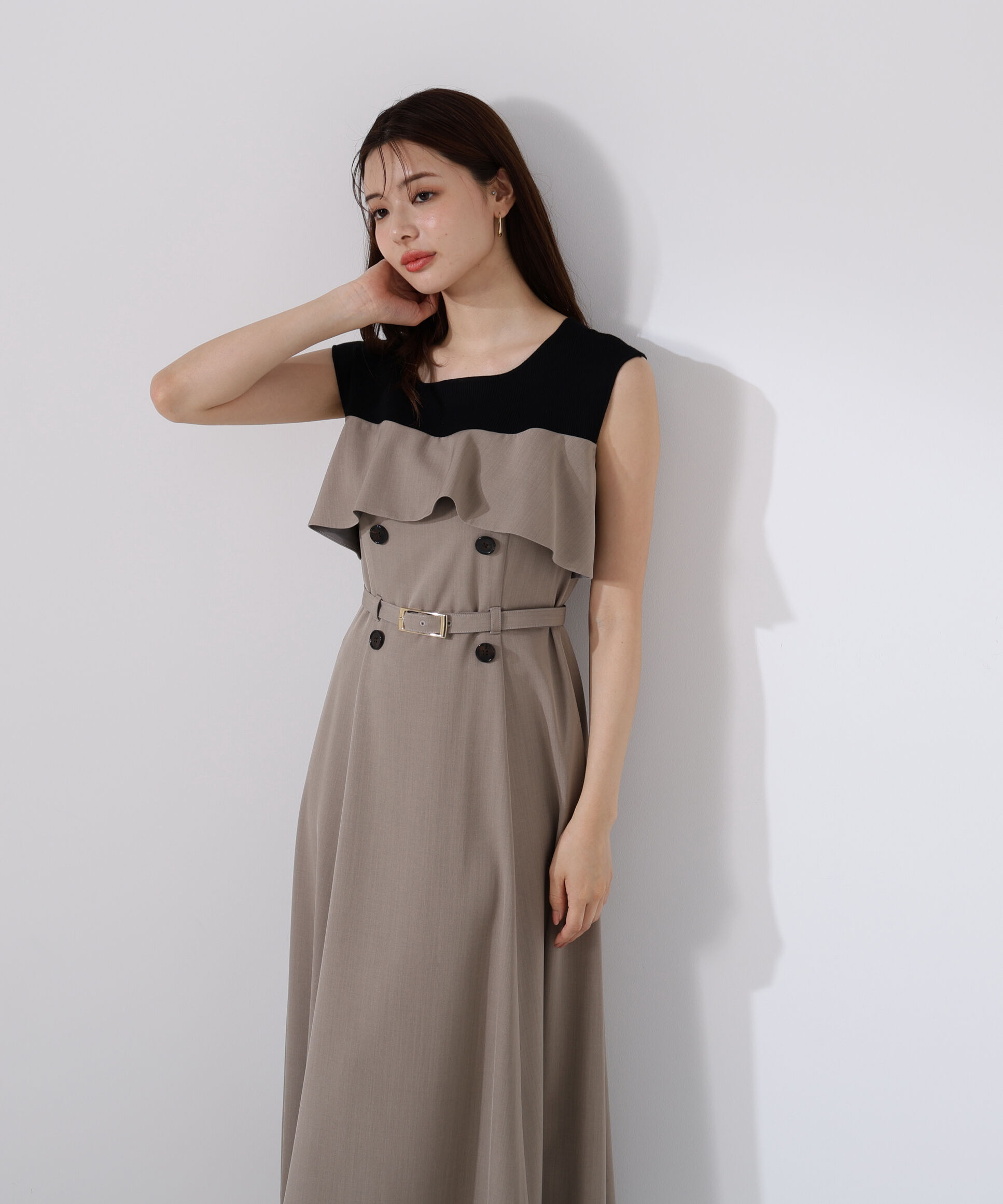 PROPORTION BODY DRESSING「ニットドッキングレイヤード風ワンピース」|ワンピース|