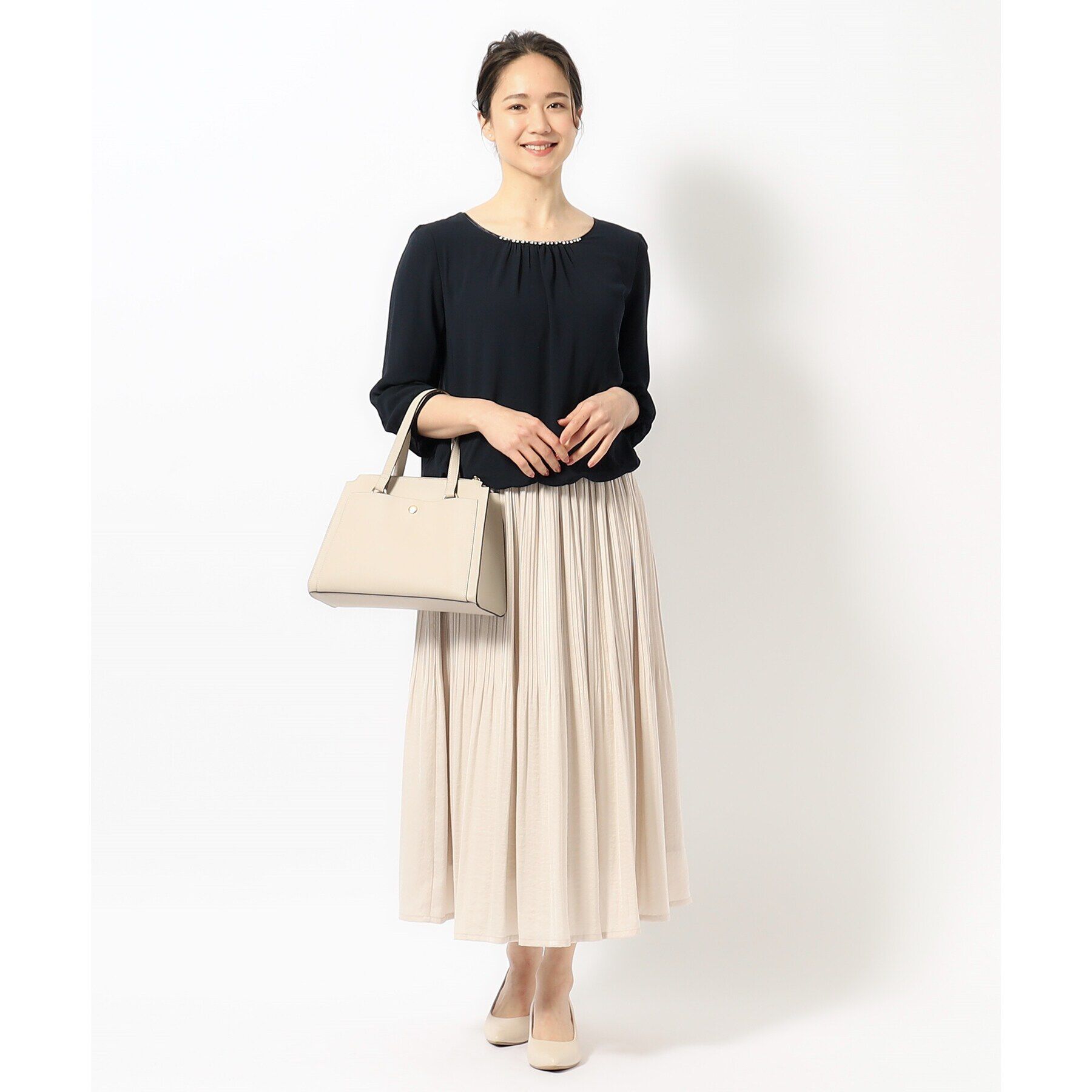 SHOO･LA･RUE「【洗える】ビジュー付きブラウス」|シャツ・ブラウス|