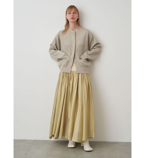ELENDEEK「SHEER BLOCK FLARED SK」|スカート|