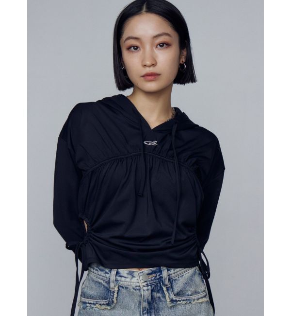 EMODA「ホールギャザーリボントップ」|Tシャツ・カットソー|