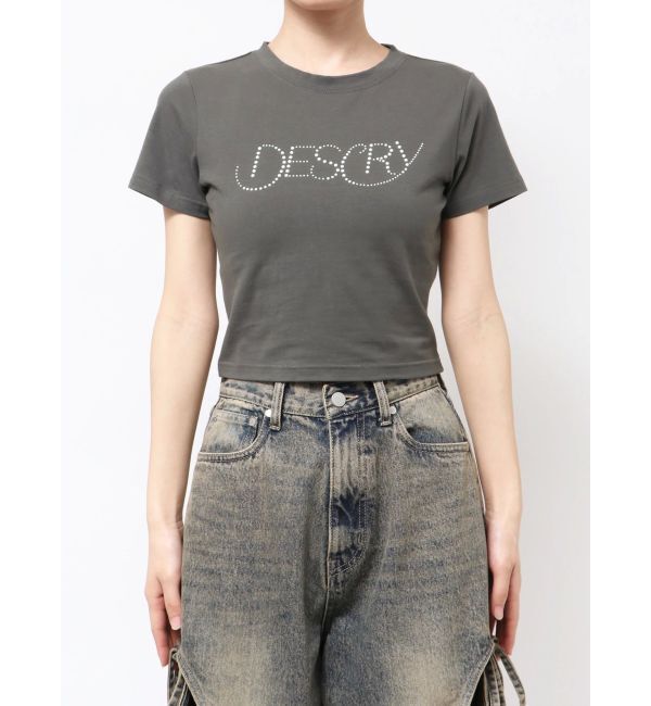 EMODA「パールロゴTシャツ」|Tシャツ・カットソー|グレー