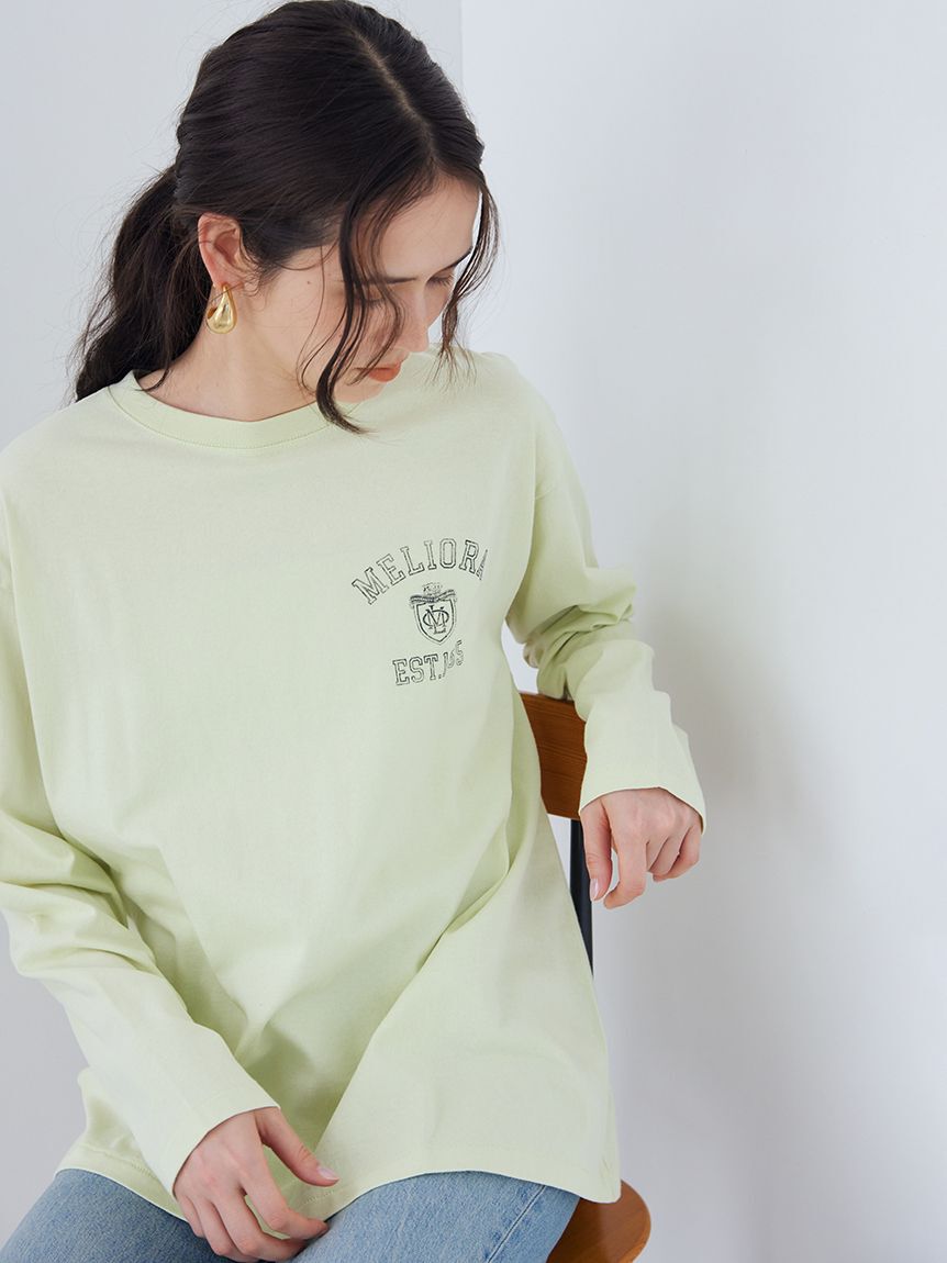 Mila Owen「カレッジロングＴシャツ」|Tシャツ・カットソー|
