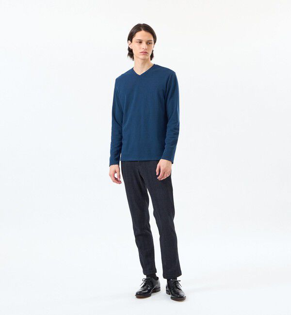 MACKINTOSH PHILOSOPHY「ストレッチミラノリブ VネックロンＴ」|Tシャツ・カットソー|