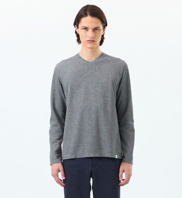 MACKINTOSH PHILOSOPHY「ストレッチミラノリブ VネックロンＴ」|Tシャツ・カットソー|