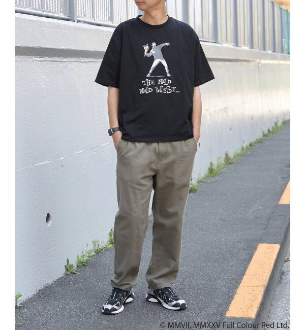 VENCE share style「【接触冷感】Banksy バンクシー  Love is in the Air プリントT」|Tシャツ・カットソー|