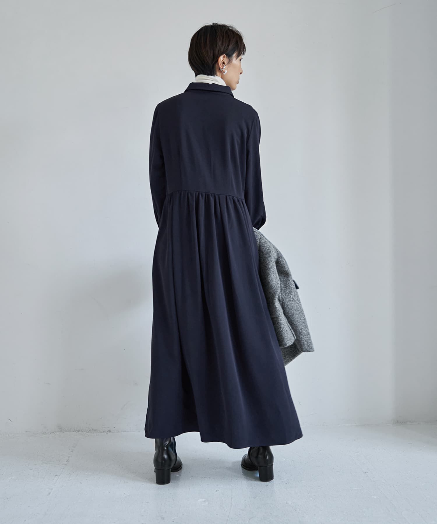 STYLE DELI「さらさらツイルロングシャツワンピース」|ワンピース|