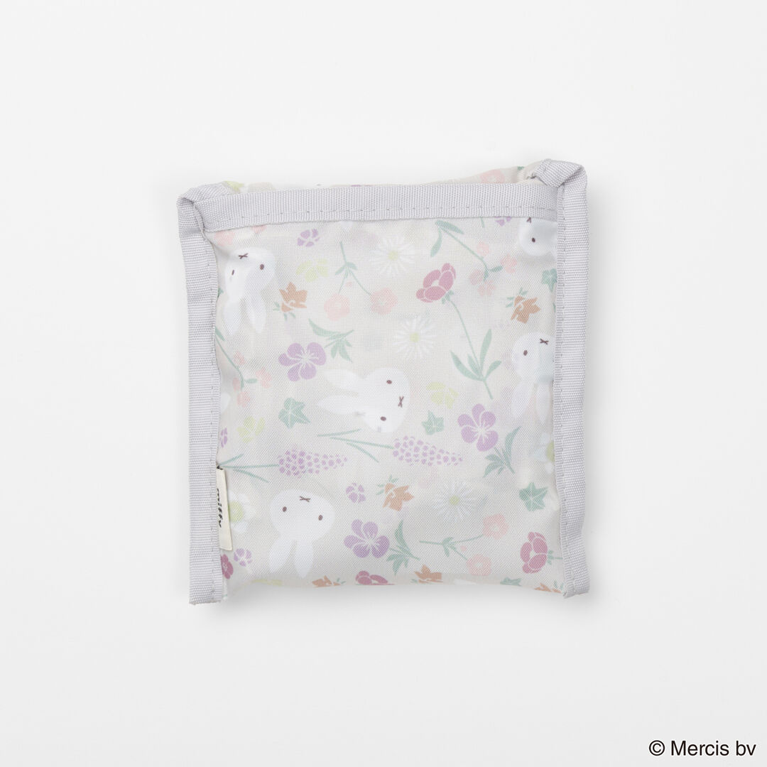  「MIFFY Floral pattern ショッピングバッグS」|エコバッグ|