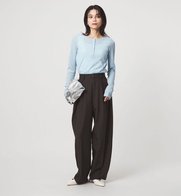 UNITED ARROWS green label relaxing「【別注】＜PROTAGONISTA＞ヘンリーネック ロングスリーブ Tシャツ」|Tシャツ・カットソー|