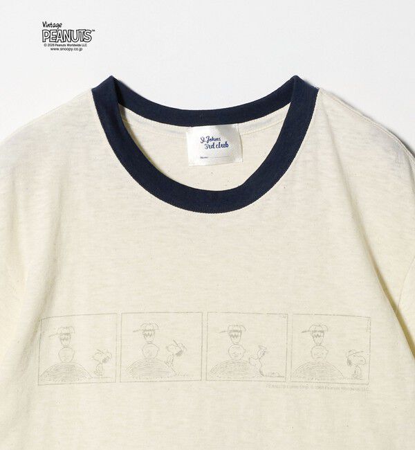 BEAUTY&YOUTH UNITED ARROWS「＜ST.JHONES 3RD CLUB＞PEANUTS リンガーTシャツ」|Tシャツ・カットソー|