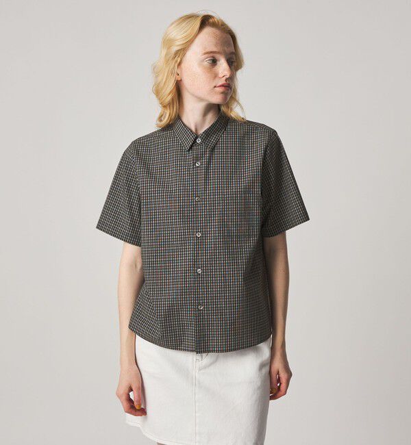 Steven Alan＞チェック ショートスリーブ シャツ（STEVEN ALAN