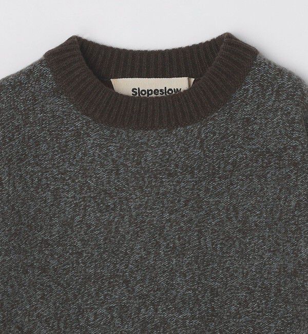 SHIPS「Slopeslow: TRICOLOR CREW NECK SWEATER」|ニット・セーター|