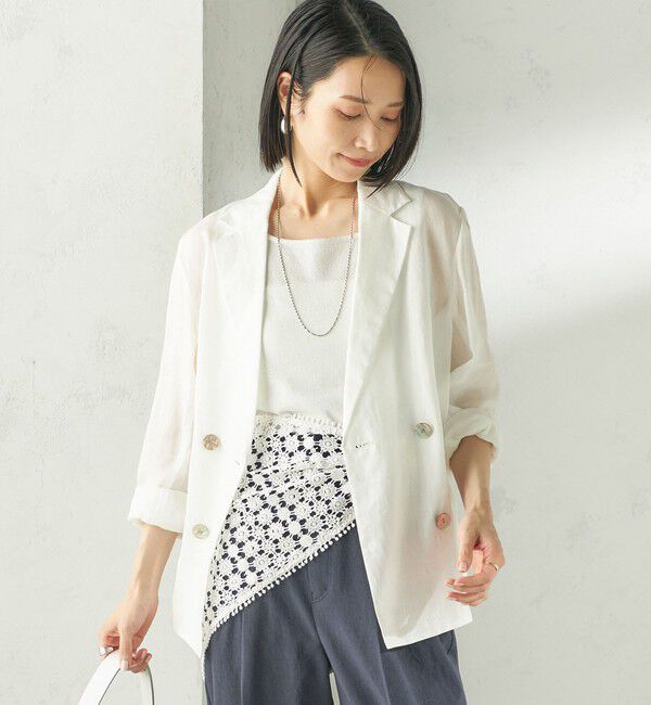 SHIPS for women「〈手洗い可能〉ラミー 4 ジャケット 26SS」|テーラードジャケット|
