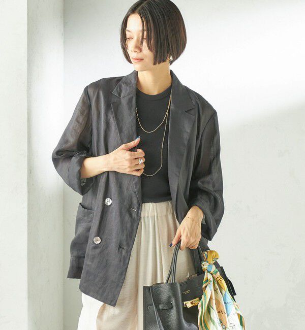 SHIPS for women「〈手洗い可能〉ラミー 4 ジャケット 26SS」|テーラードジャケット|