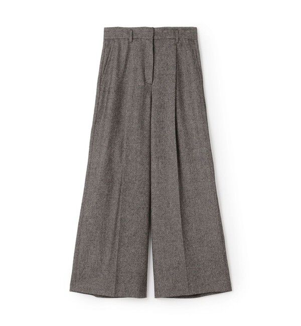Ballsey「メランジカルゼ タックワイドパンツ」|その他|48 ブラウン系