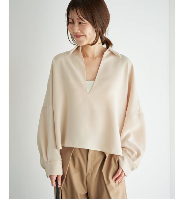 Plage「《追加》GEORGETTE SKIPPER ブラウス」|シャツ・ブラウス|