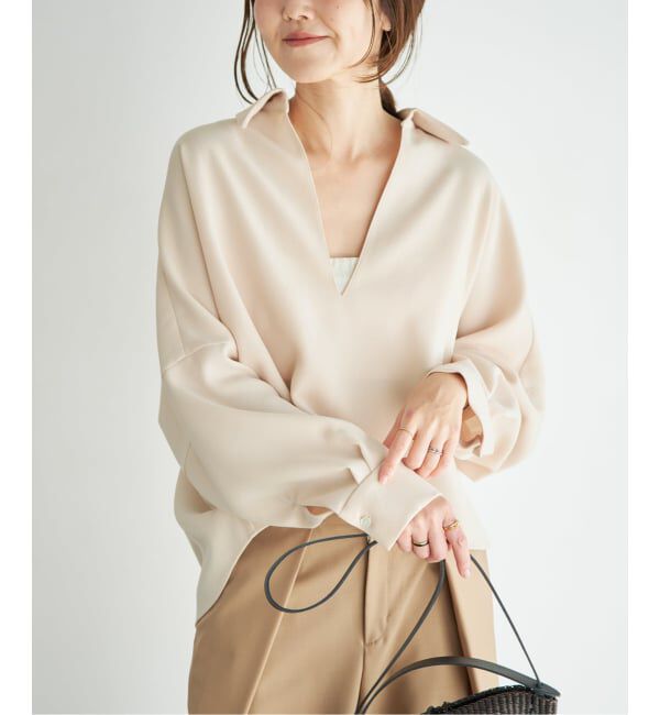Plage「《追加》GEORGETTE SKIPPER ブラウス」|シャツ・ブラウス|