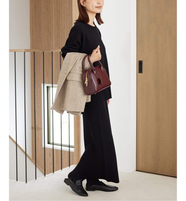 SLOBE IENA「《セットアップ対応可/追加》ウォッシャブルスムース クルーネックプルオーバー」|ニット・セーター|