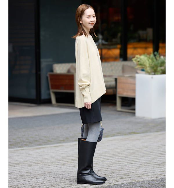 SLOBE IENA「《セットアップ対応可/追加》ウォッシャブルスムース クルーネックプルオーバー」|ニット・セーター|