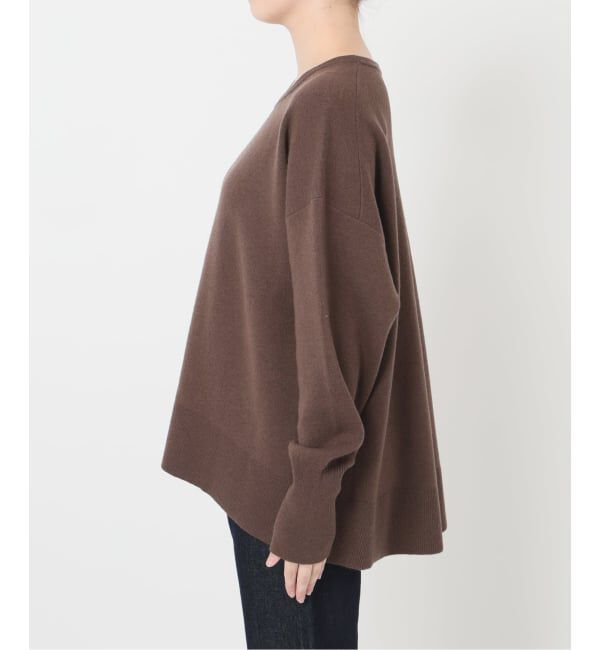 SLOBE IENA「《セットアップ対応可/追加》ウォッシャブルスムース クルーネックプルオーバー」|ニット・セーター|
