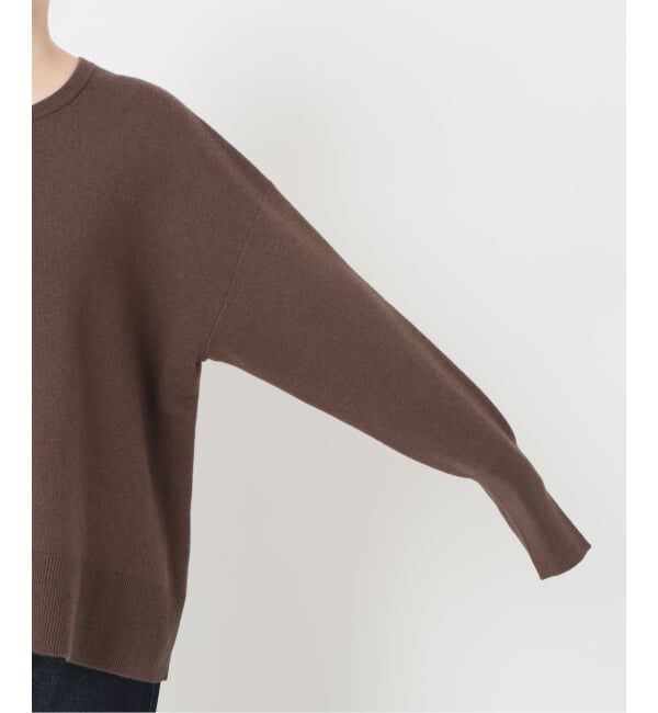SLOBE IENA「《セットアップ対応可/追加》ウォッシャブルスムース クルーネックプルオーバー」|ニット・セーター|