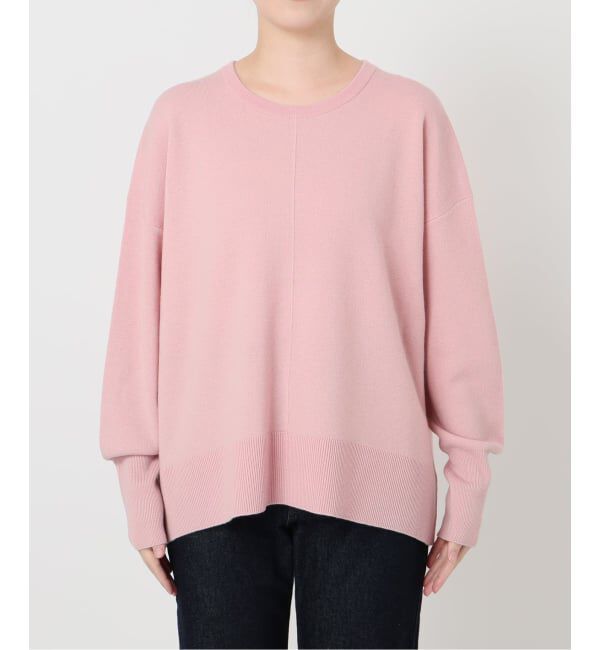 SLOBE IENA「《セットアップ対応可/追加》ウォッシャブルスムース クルーネックプルオーバー」|ニット・セーター|
