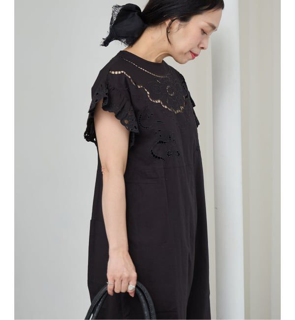 IENA LA BOUCLE「IENA LA BOUCLE カットワークオールインワン」|オールインワン|