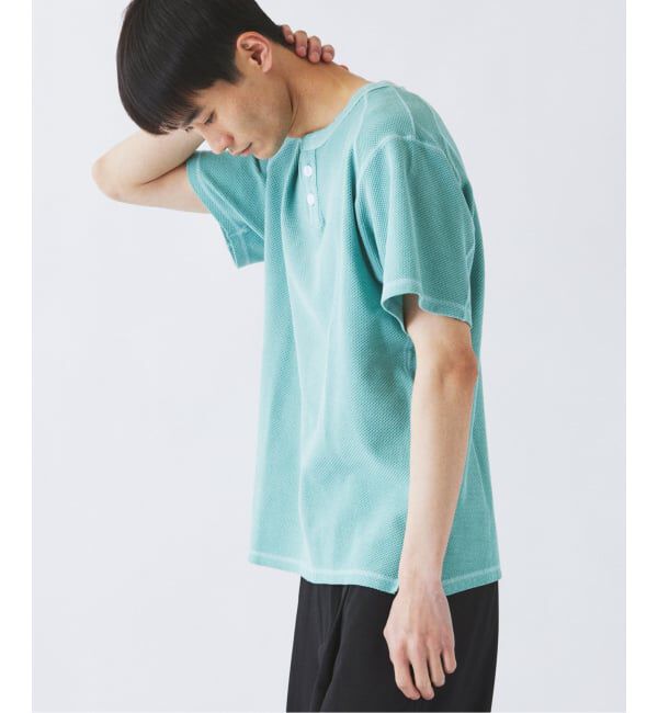 JOURNAL STANDARD relume「《予約》製品染め ワッフル調 ピケ ヘンリーネックTシャツ」|Tシャツ・カットソー|