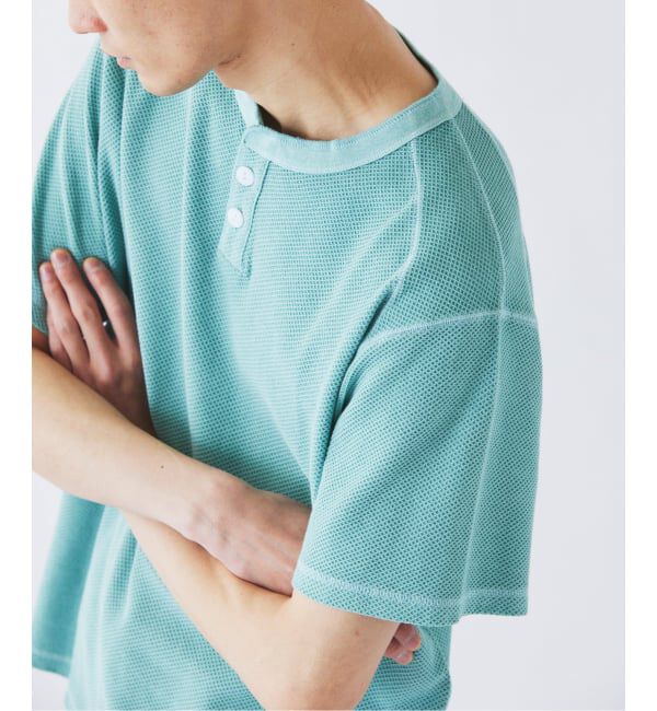 JOURNAL STANDARD relume「《予約》製品染め ワッフル調 ピケ ヘンリーネックTシャツ」|Tシャツ・カットソー|