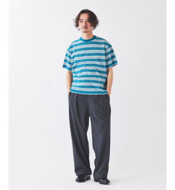 JOURNAL STANDARD relume「米富繊維 / Yonetomi 別注 ガーメントダイ マルチボーダー Tシャツ」|Tシャツ・カットソー|