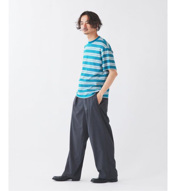 JOURNAL STANDARD relume「米富繊維 / Yonetomi 別注 ガーメントダイ マルチボーダー Tシャツ」|Tシャツ・カットソー|
