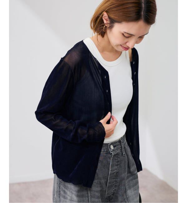 FRAMeWORK「≪新色 / 追加≫チュールフロッキーカーディガン」|Tシャツ・カットソー|