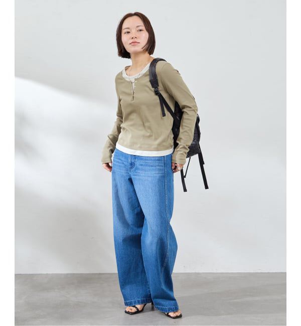 U by SPICK&SPAN「フェイクレイヤードガーゼフライストップス」|Tシャツ・カットソー|