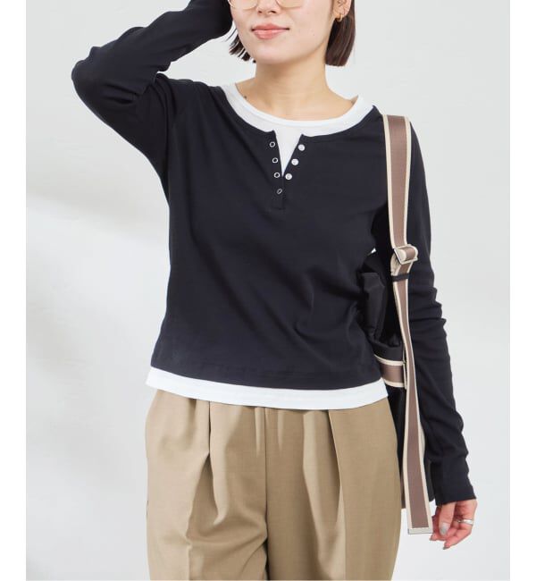U by SPICK&SPAN「フェイクレイヤードガーゼフライストップス」|Tシャツ・カットソー|