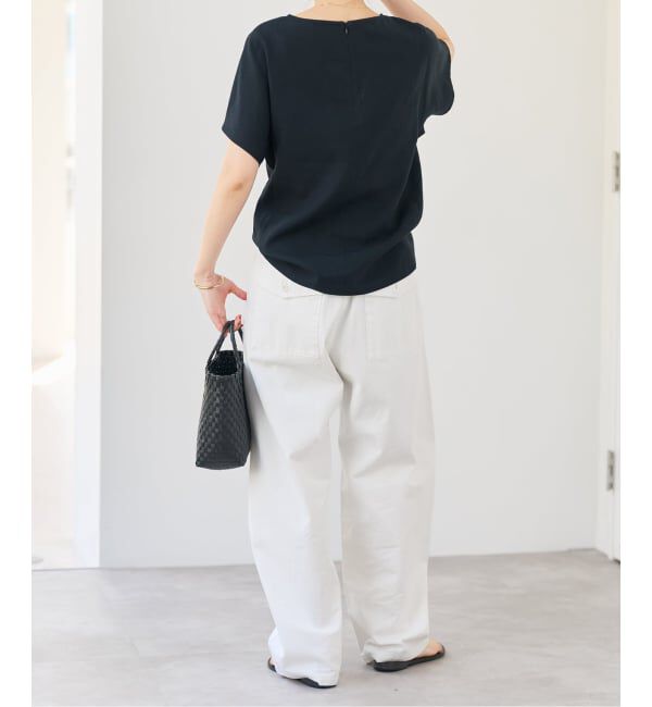 Spick and Span「《セットアップ可》ハイブリッドリネンTブラウス」|シャツ・ブラウス|