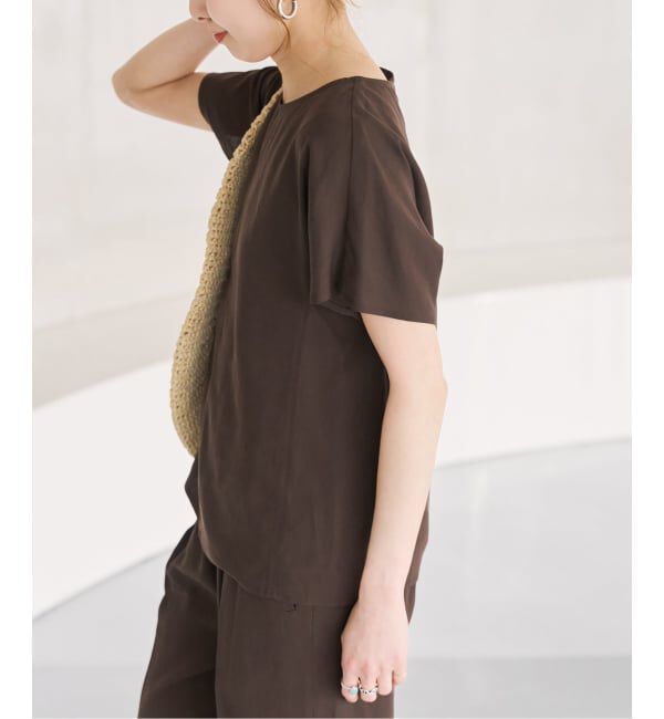 Spick and Span「《セットアップ可》ハイブリッドリネンTブラウス」|シャツ・ブラウス|