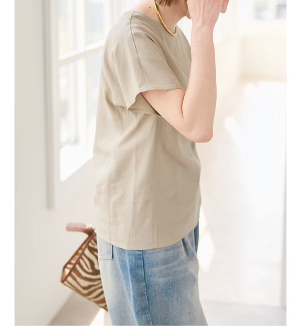 Spick and Span「《セットアップ可》ハイブリッドリネンTブラウス」|シャツ・ブラウス|