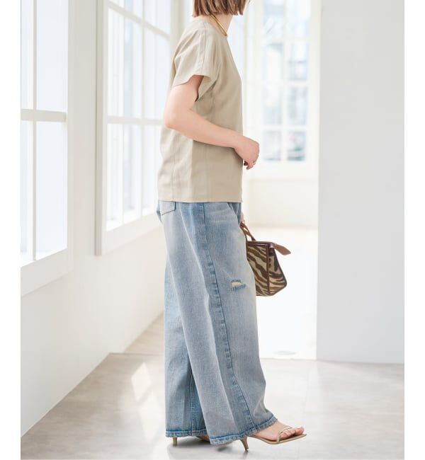 Spick and Span「《セットアップ可》ハイブリッドリネンTブラウス」|シャツ・ブラウス|