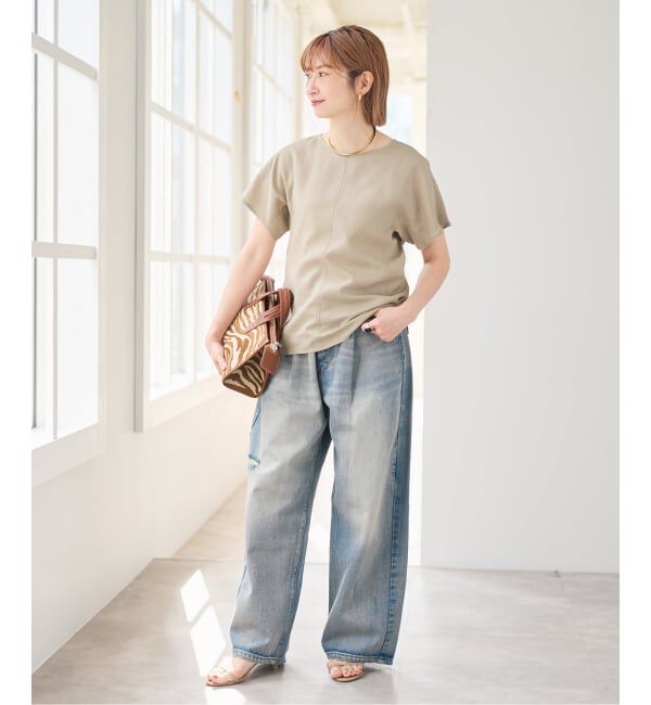 Spick and Span「《セットアップ可》ハイブリッドリネンTブラウス」|シャツ・ブラウス|