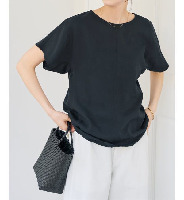 Spick and Span「《セットアップ可》ハイブリッドリネンTブラウス」|シャツ・ブラウス|