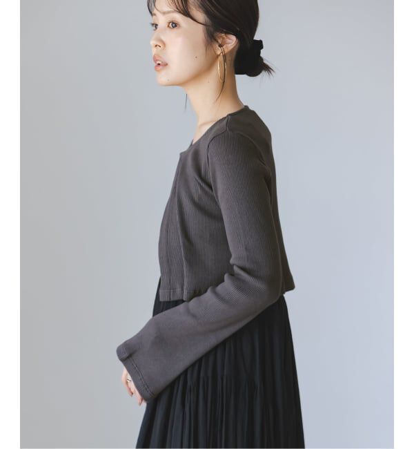NOBLE「《アンサンブル対応》MAISON CORNICHON Short Cardigan Long sleeve」|カーディガン|