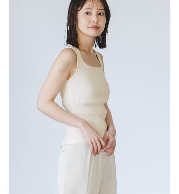 NOBLE「《アンサンブル対応》MAISON CORNICHON/メゾン コルニション Square Tank TOP」|タンクトップ|