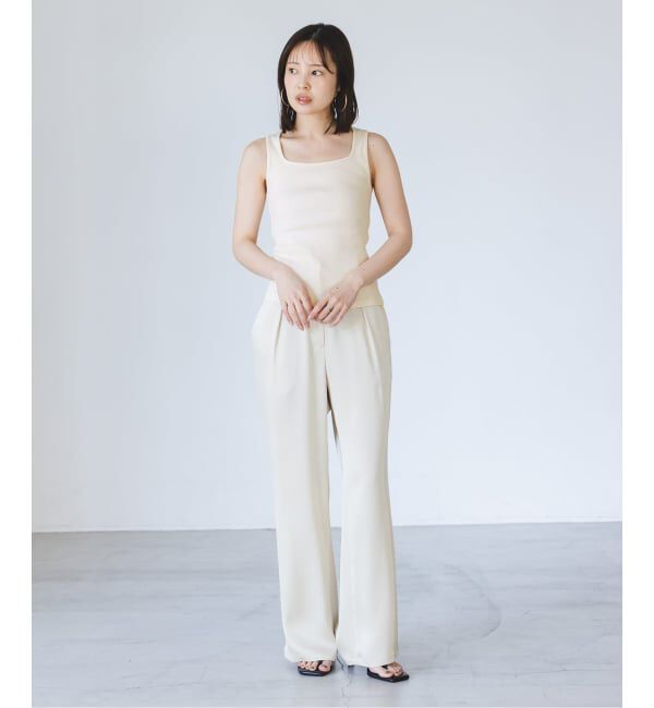 NOBLE「《アンサンブル対応》MAISON CORNICHON/メゾン コルニション Square Tank TOP」|タンクトップ|