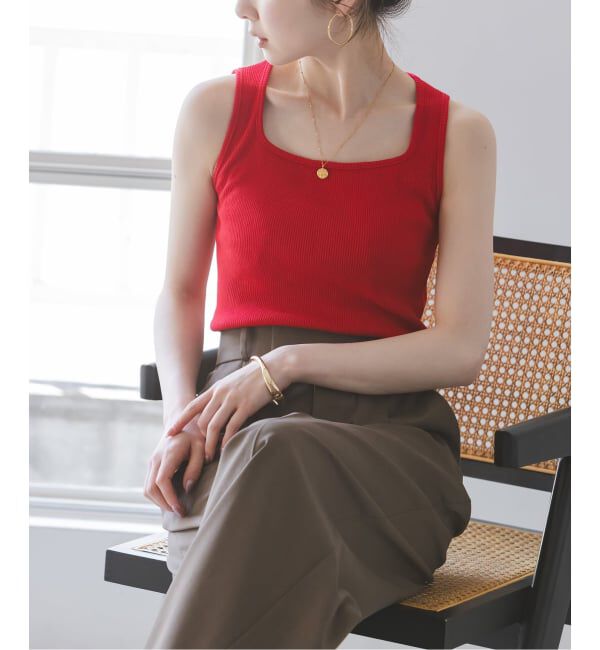 NOBLE「《アンサンブル対応》MAISON CORNICHON/メゾン コルニション Square Tank TOP」|タンクトップ|