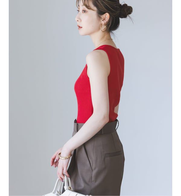 NOBLE「《アンサンブル対応》MAISON CORNICHON/メゾン コルニション Square Tank TOP」|タンクトップ|