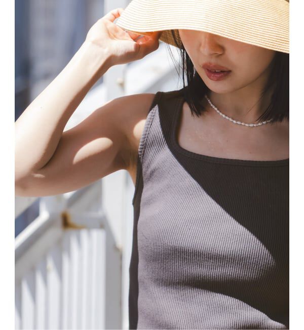 NOBLE「《アンサンブル対応》MAISON CORNICHON/メゾン コルニション Square Tank TOP」|タンクトップ|